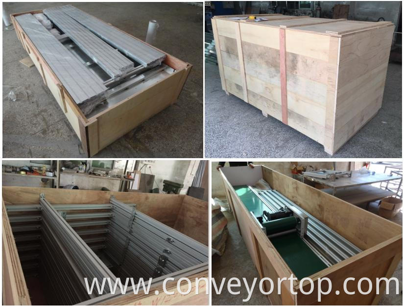 belt conveyor wooden package